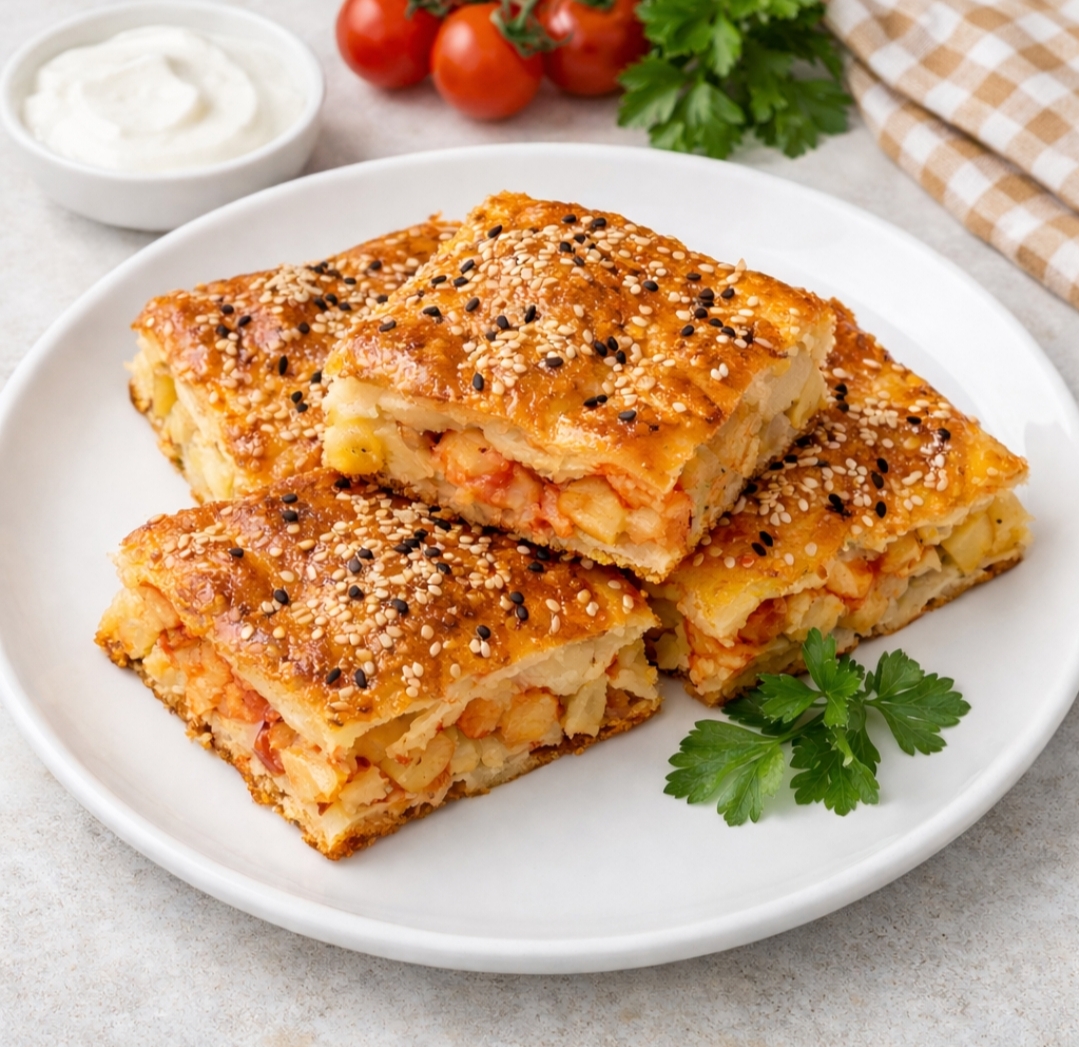 Soslu Patatesli Börek Tarifi